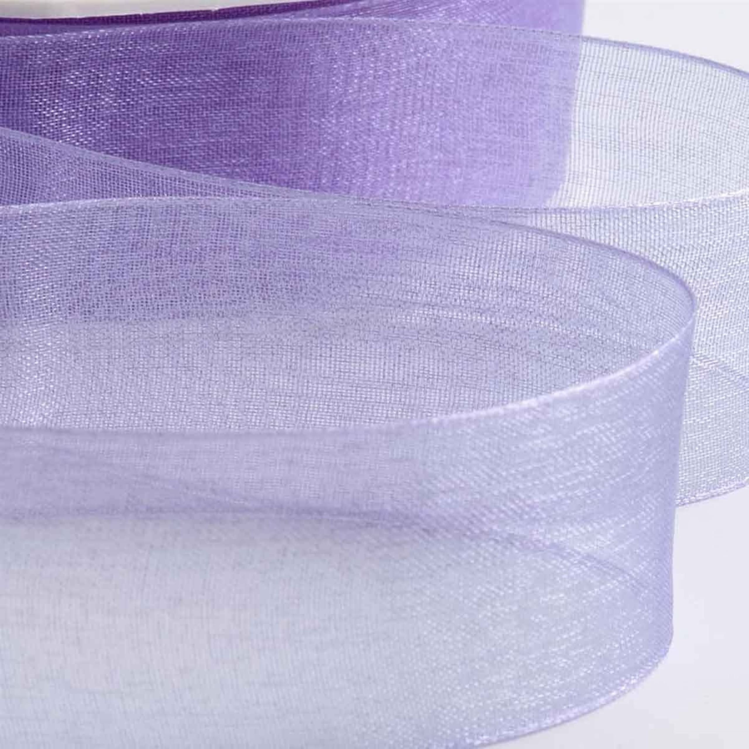 Gcs Lilac Organza Ribbon 12Mm 44 Mtrs Gift Wrap Ribbon, Ribbons For Gift Wrapping, Christmas Ribbon, Gift Wrapping Ribbon For Crafting, Wedding Party Decor (12Mm, )