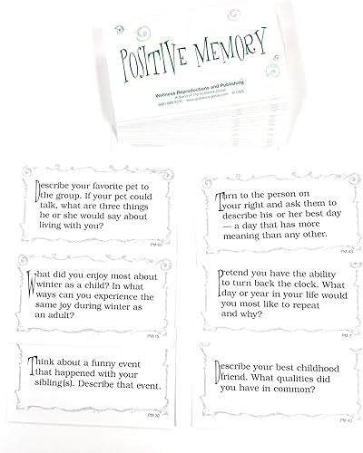 Miniatura 2 de Wellness Reproductions & Publishing 101 actividades de memoria positiva: uso de recuerdos para dominar tarjetas de emociones
