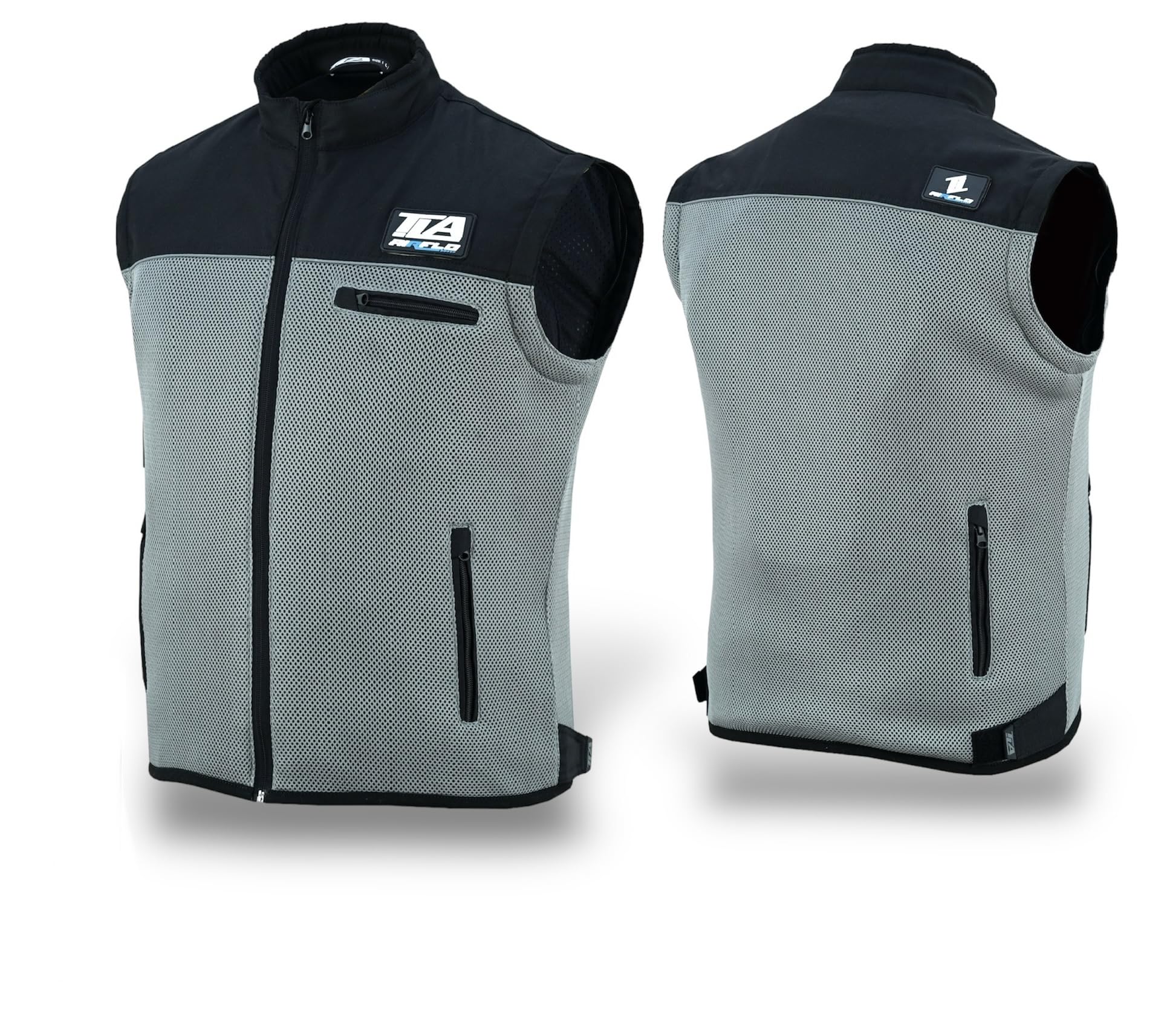 TLA AIRFLO Chaqueta moto verano con mangas desmontables | Chaqueta moto verano hombre y mujer con protecciones | Chaqueta de moto y scooter en tejido perforado y ligero | Chaleco de moto
