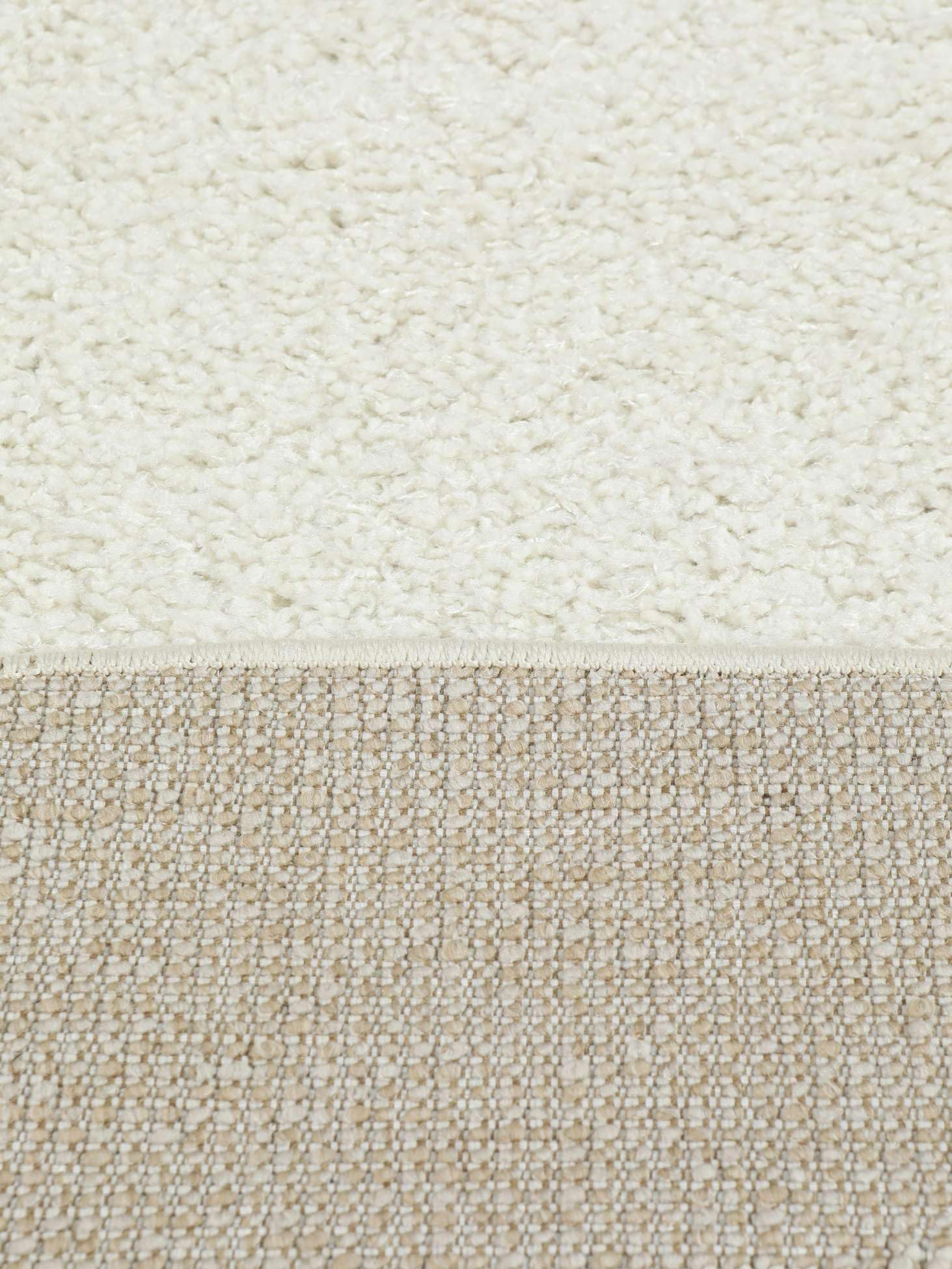 RugVista Ginori Tapis, Ø 240 cm, Off Blanc | Modernes, Rond, Poil haut, Nettoyage à sec seulement, Oeko-Tex 100, Salle de séjour, Chambre