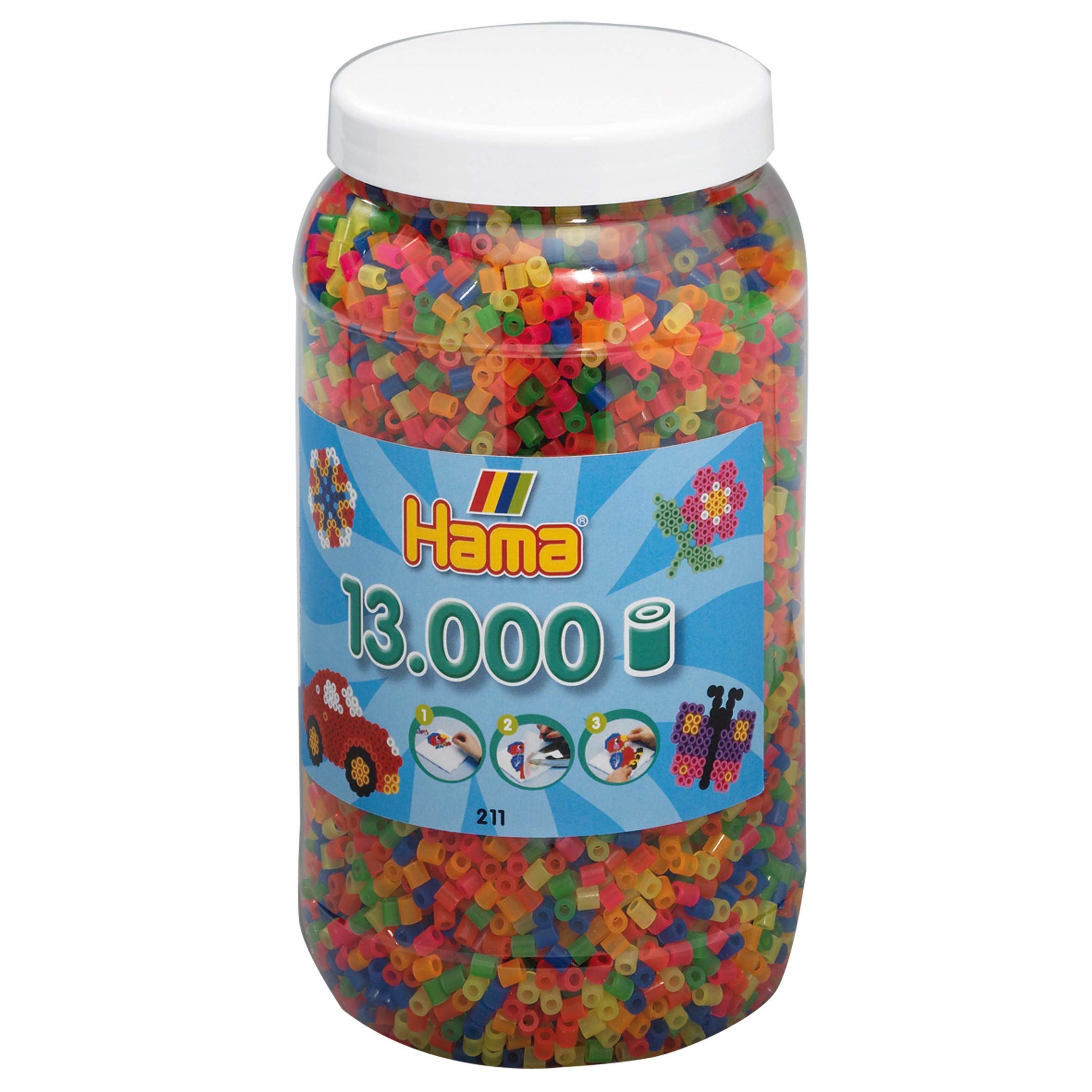 Stock Bureau - HAMA Perles à repasser maxi, dans un pot en plastique