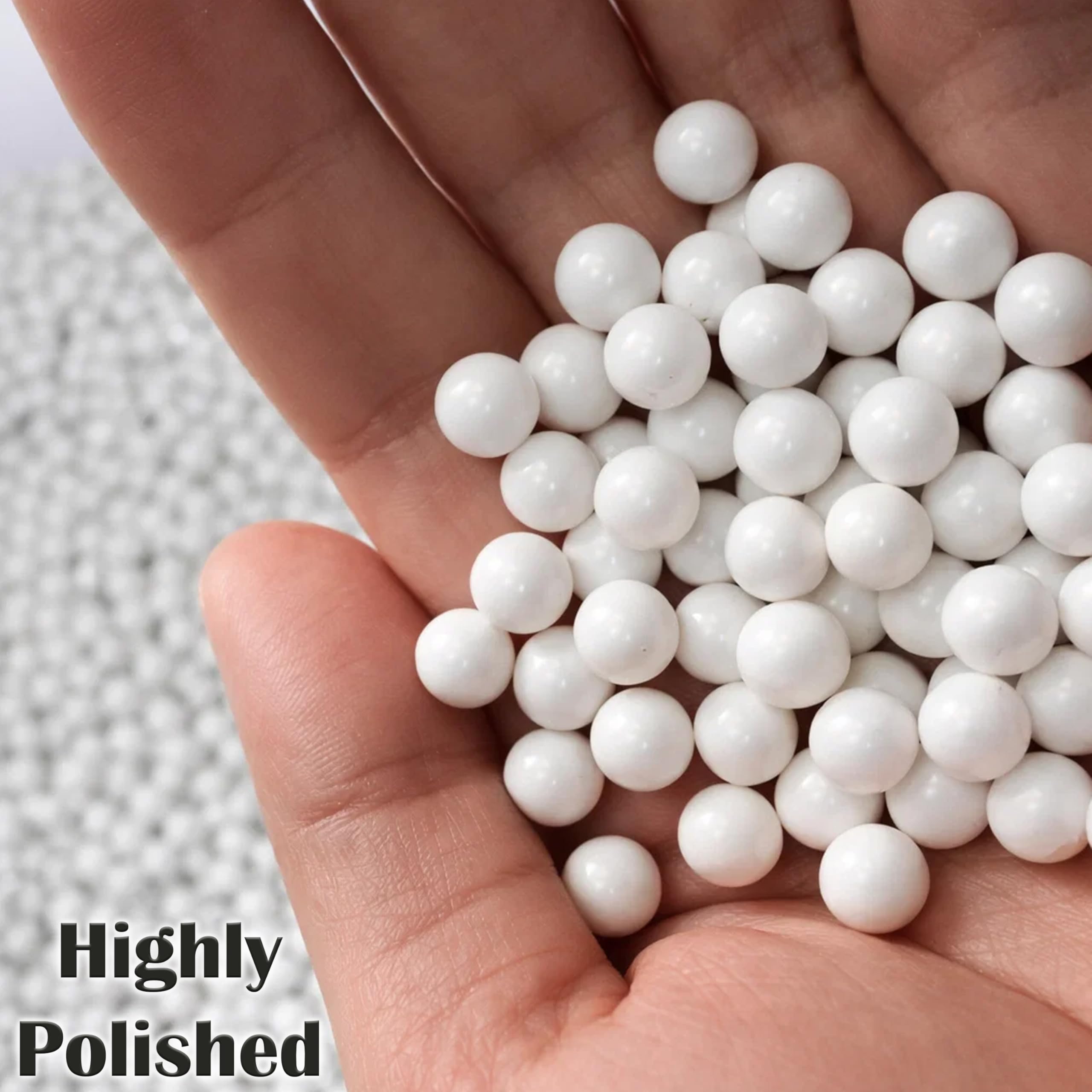 Arsuk Pallini Airsoft Biodegradabili 6 mm – Bianchi – 0,20 g Pellet Senza Giunture per Tiro – Munizioni Di Precisione con Finitura Liscia – Confezione da 5000 per Prestazioni Costanti