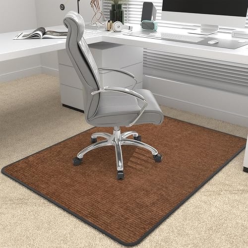 Tapete para silla de oficina resistente para alfombra y piso de madera dura, tapete bohemio para silla de escritorio, 36 x 48 pulgadas, tapete de