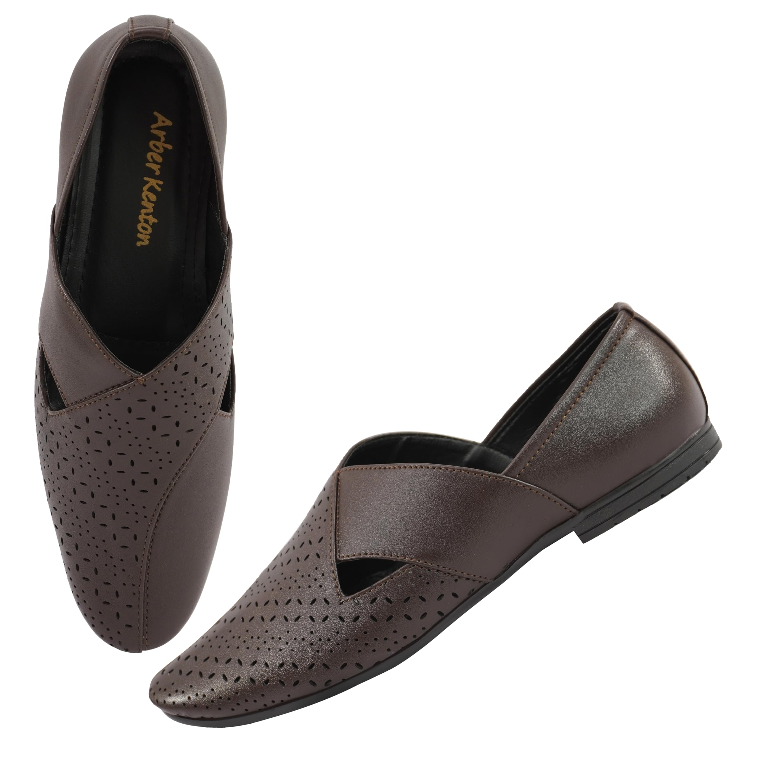 arber kenton Men's Ethenic Footwear Peshawari Juti & Nagra-picture-13