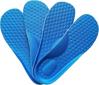 DLOSN Kids Memory Foam Insoles - Athletic Shoe Inserts for Children, Sport Arch Support, 2 Pairs 22CM (Little Kids 13-3)