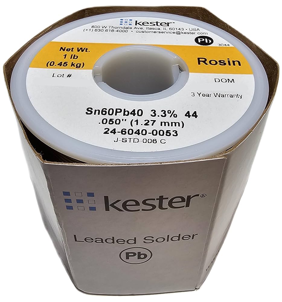 Amazon | Kester 44 Rosin Core Solder 60/40 .050 1 lb. Spool