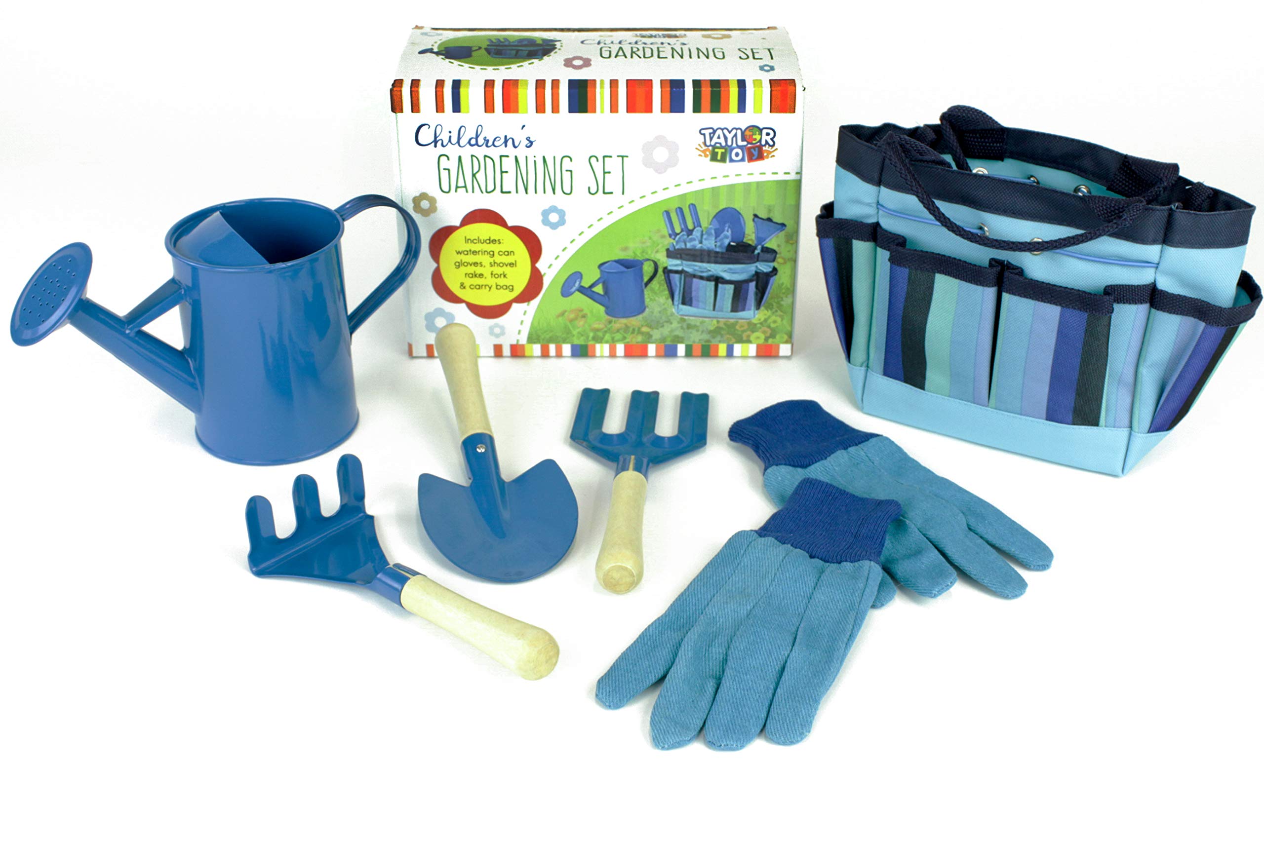 Buy Taylor Toy Kids Gardening Set Blue Garden Tools for Boys, Toddler