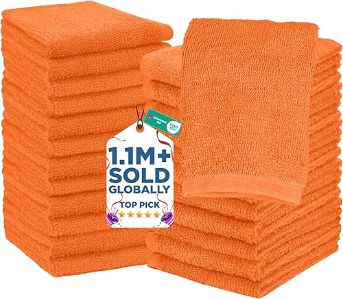 Vista 129 de DAN RIVER Juego de 4 toallas de baño, 27 x 54 pulgadas, 100% algodón, más grandes y ligeras, de secado rápido, súper suaves y absorbentes, toallas