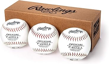 Rawlings | Pelotas en forma de T oficiales | TVB | Youth/6U | 3 unidades | Núcleo de goma esponjosa | Interior/Exterior