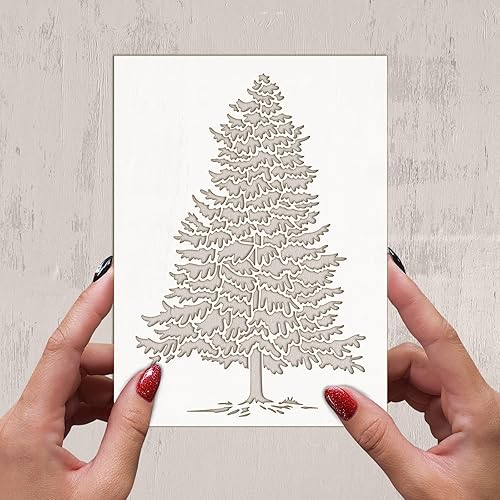 Miniatura 2 de Plantilla decorativa FLONZ de 6 x 8 pulgadas para pintura de pared, álbumes de recortes y decoración de tartas