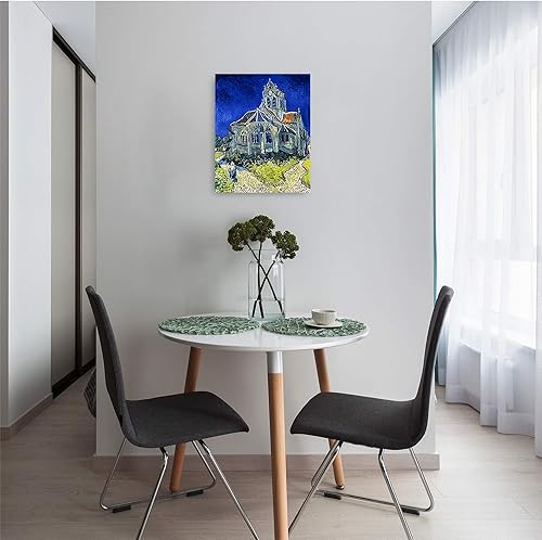 Miniatura 1031 de A&T ARTWORK The Starry Night de Vincent Van Gogh. Tamaño del marco: 36 x 30 pulgadas, tamaño de la imagen: 30 x 24 pulgadas, reproducciones clásicas