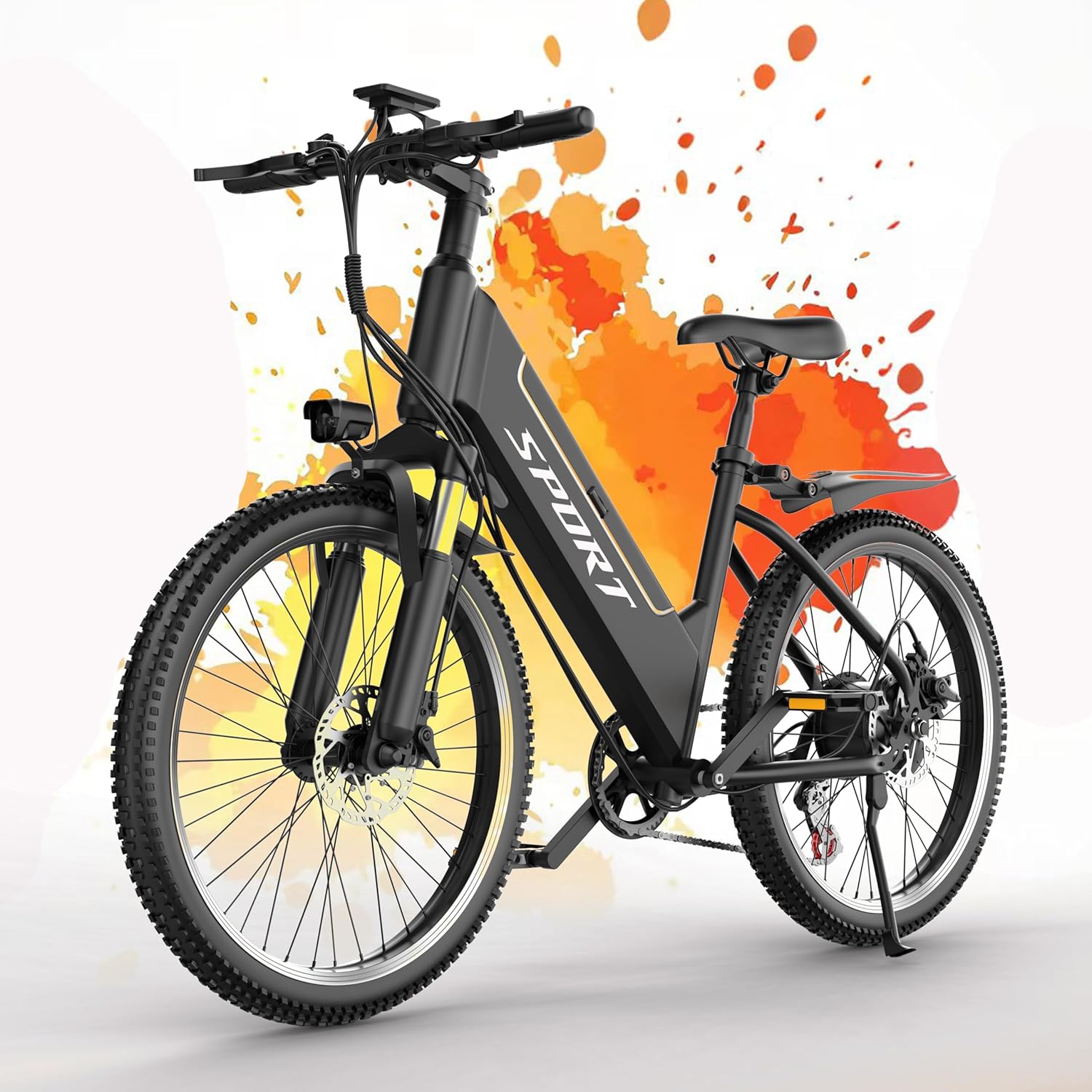 Electric Bike for Adults Teens,1500W Peak Ebike,60Miles 25MPH E Mountain Bike,26" Electric Bicycle with 48V Removable Battery,Adjustable Seat,7 Speed UL2849 Commut E Dirt Bike