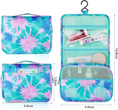 Miniatura 107 de Neceser colgante para niñas, neceser de viaje para niñas pequeñas, neceser de maquillaje cosmético impermeable, bolsa de lavado para niños pequeños