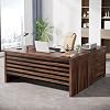 Tribesigns 62.2-Inch L-Shaped Desk with File Cabinet