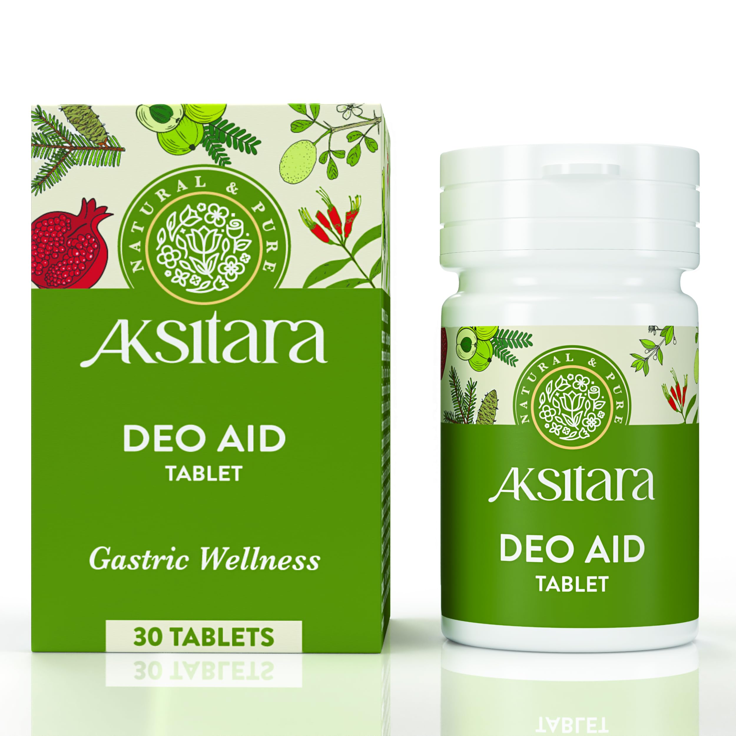 Aksitara Deo Aid Tablet For Gastric Ulcer-Hyper acidity -Flatulence- Ayurvedic medicine composed of 100% Herbs- (30s Pack) (B0CW65JCK5) Amazon Price History, Amazon Price Tracker