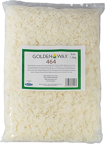 Goldenwax Contenedor de soja en copos de cera 464, 3.3 lbs, blanco