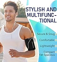 Vista 2 de HiRui Brazalete para Correr Universal para Deportes Brazalete para Teléfono Celular Compatible con iPhone 16/15/14/13/Plus/Pro Samsung Galaxy Todos