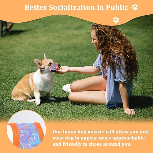 Miniatura 4 de Bozal para perro, bozales para perros pequeños, medianos y grandes, Jack Russell Terrier, perro salchicha, beagle, golden retriever, bozal ajustable