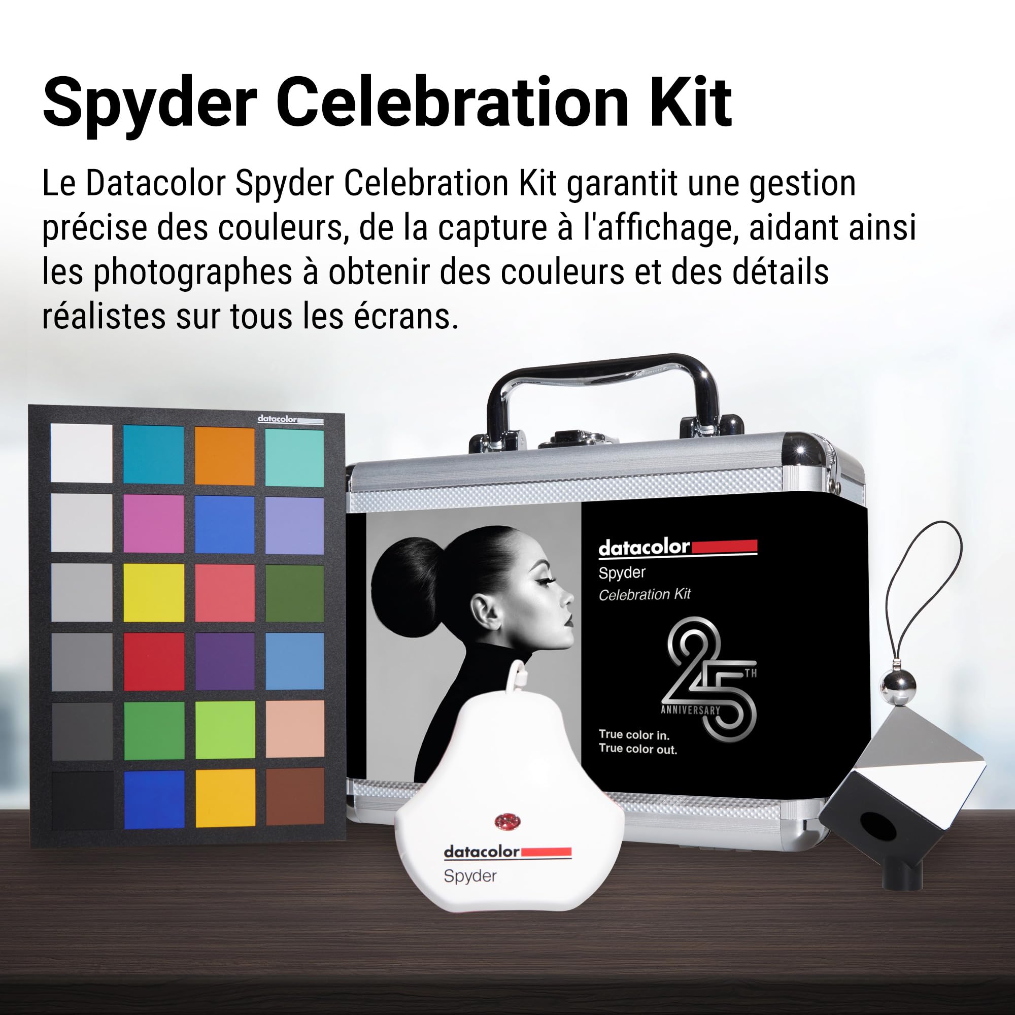 Datacolor Spyder Celebration Kit – 2024 Spyder Calibrage de Moniteur, Spyder Cube et Spyder Checkr – Gestion des Couleurs pour la Photographie – Précision des Couleurs de la Capture à l'Impression