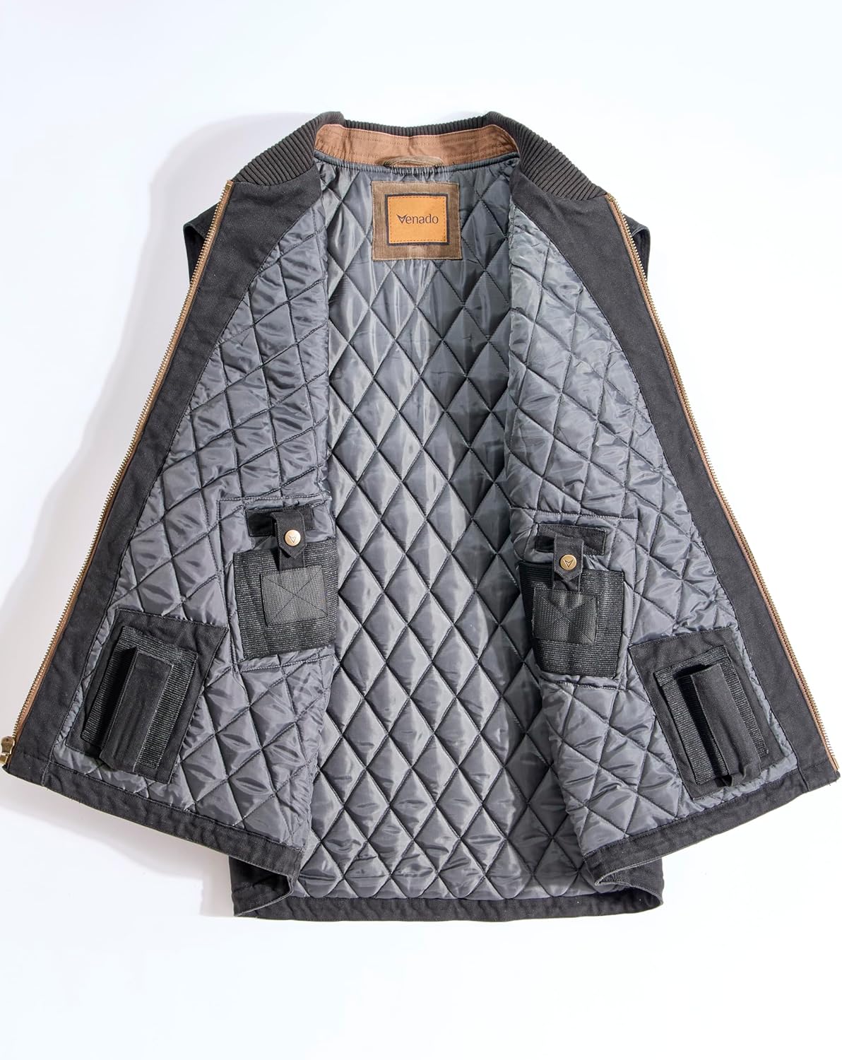 Venado Concealed Carry Vest for Men - Heavy Duty Canvas - Conceal Carry Pockets - Image 3