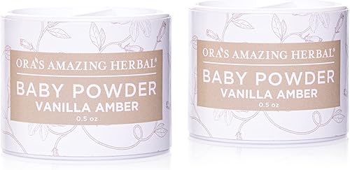 Miniatura 10 de Oras Amazing Herbal Polvo para bebé sin talco polvo a base de arcilla sin almidón de maíz aroma natural de vainilla real 25 onzas