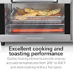 Hamilton Beach Sure-Crisp Air Fryer Toaster Oven Combo, Fits 9” Pizza, 4 Slice Capacity, Powerful Circulation, Auto Shutoff, Stainless Steel (31403)