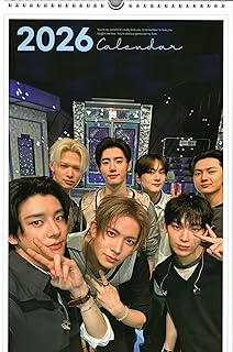 エンハイフン グッズ 大判 壁掛け カレンダー 2026年 (令和8年) + カレンダー ステッカーセット