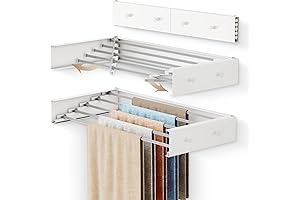 Foldable Stainless Steel Wall Mount Laundry Drying Rack