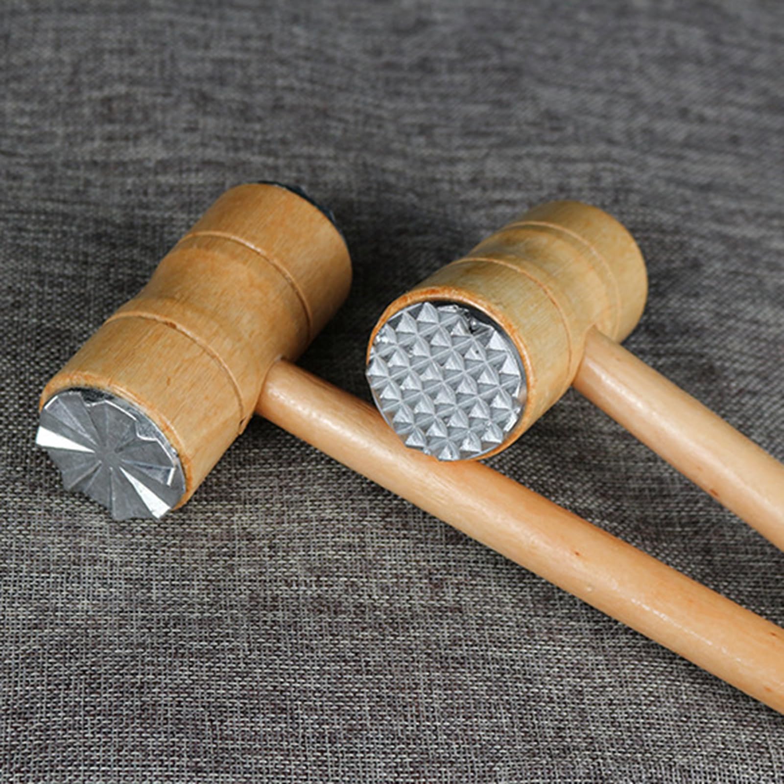 Batticarne In Acciaio Inox Bixury - Doppia Faccia Con Chiodi E Superficie Piana, 27 Cm - Foto 7