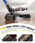 UNINELL HOME Cordless Vacuum Cleaner Powerful 45kPa/500W/55Mins, Stick Vacuum Cleaner with Detachable Battery, LED Display, Anti-Tangle for Pet Hair, Lightweight Self-Standing for Harwood/Carpet