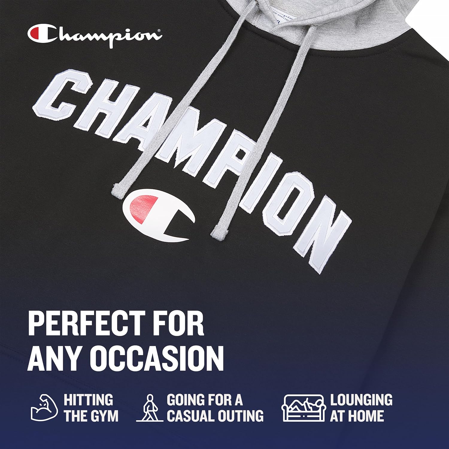 Champion Hoodies for Men – Big and Tall Men’s Fleece Hoodie, Graphic Pullover - Image 4