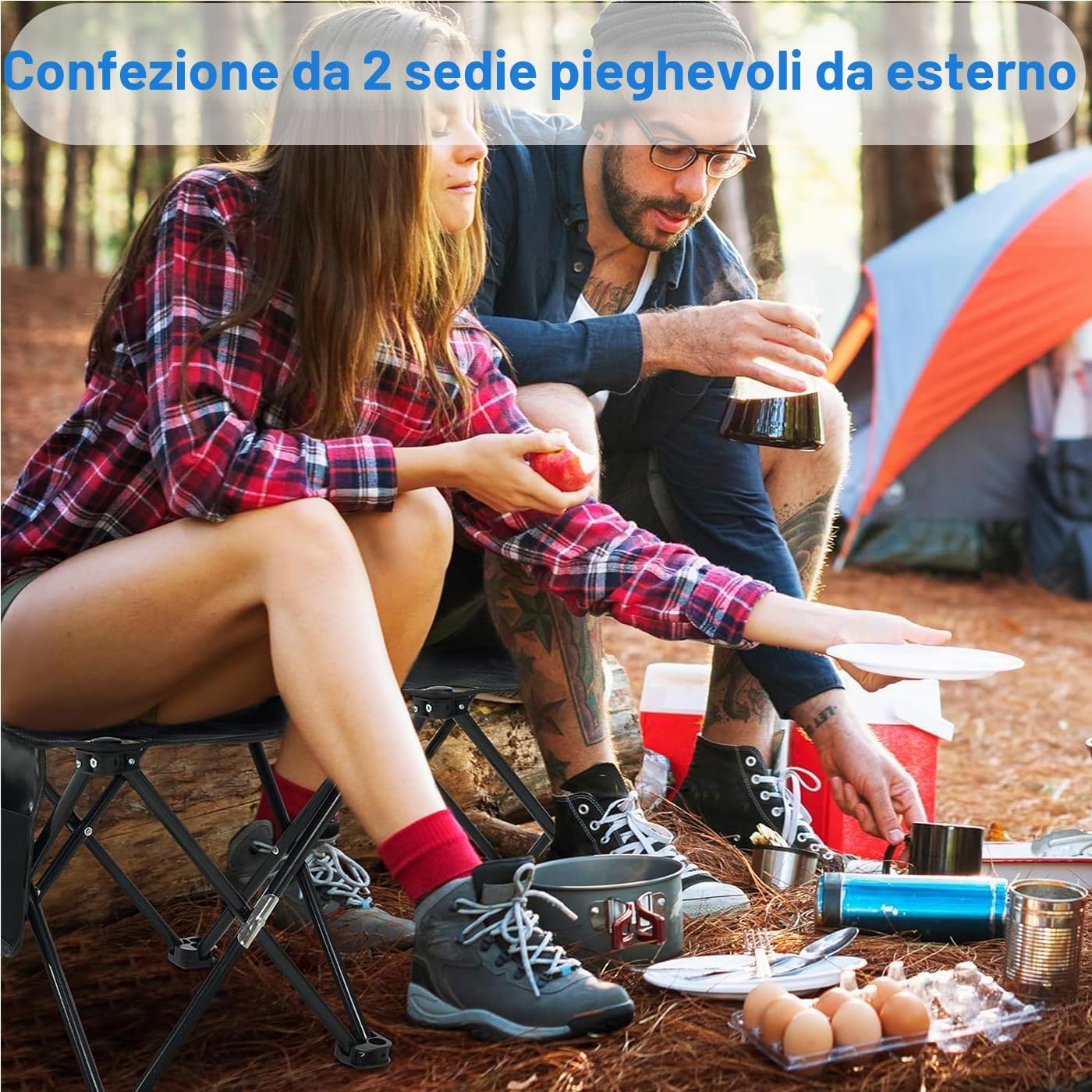 2pcs Sedia Campeggio Pieghevole 33 * 33 * 33cm Sgabello Portatile per escursionismo, campeggio, pesca, picnic, spiaggia, barbecue, viaggi, zaino in spalla e sedile da