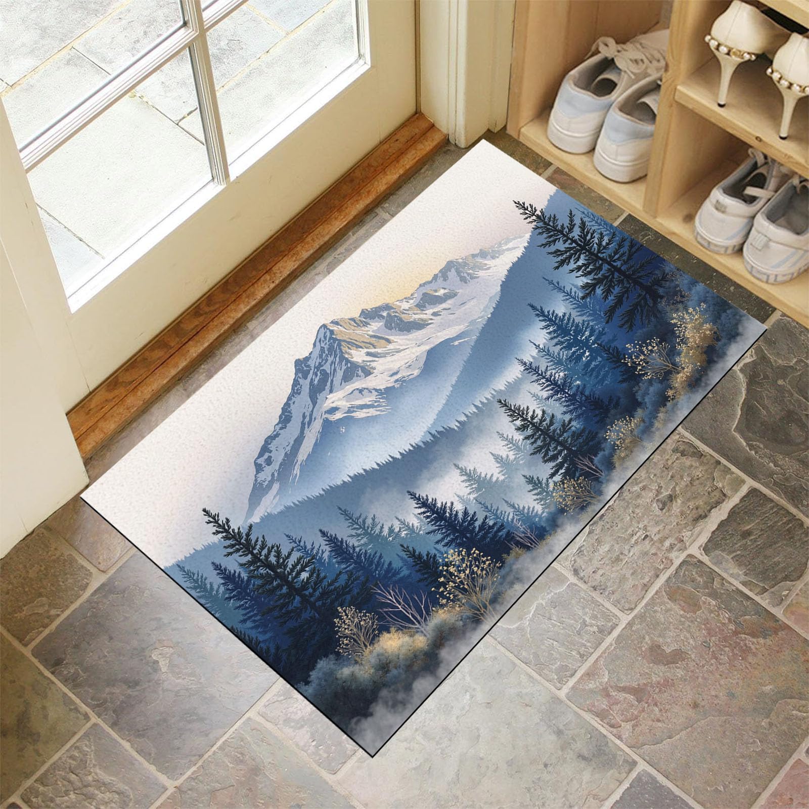 Tapis de porte lavable facile à nettoyer pour en finir avec la saleté de l'entrée