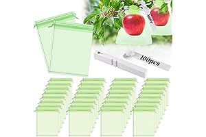 100-Pack Fruit Protection Bags (6x8 Inches)