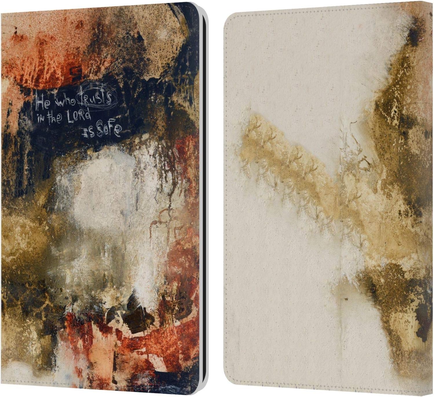 Head Case Designs Officially Licensed Michel Keck Proverbs Religious Abstract Leather Wallet Case Compatible with Kindle Paperwhite 1/2 / 3