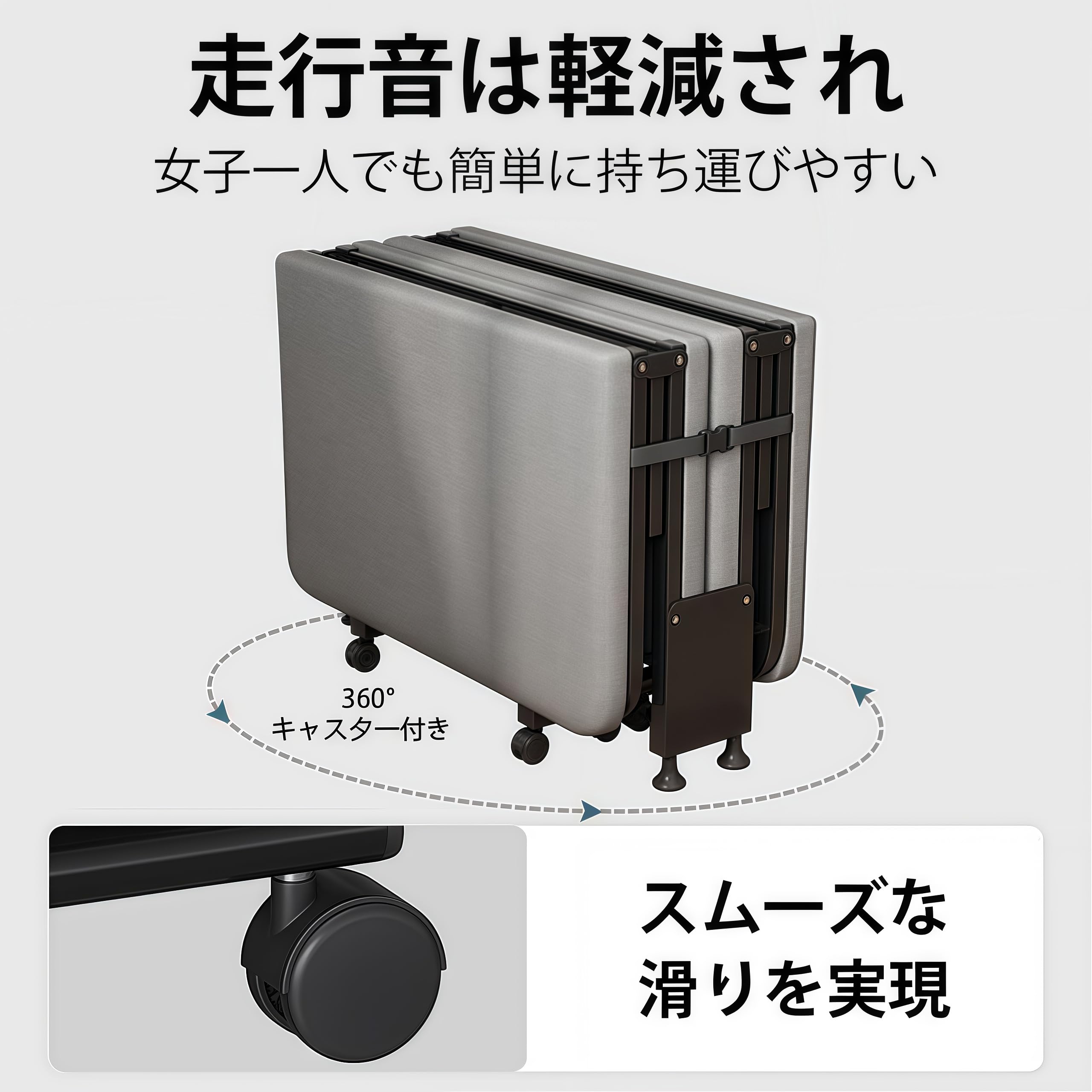 Amazon.co.jp: 折りたたみベッド シングル 省スペース 軽量 コンパクト