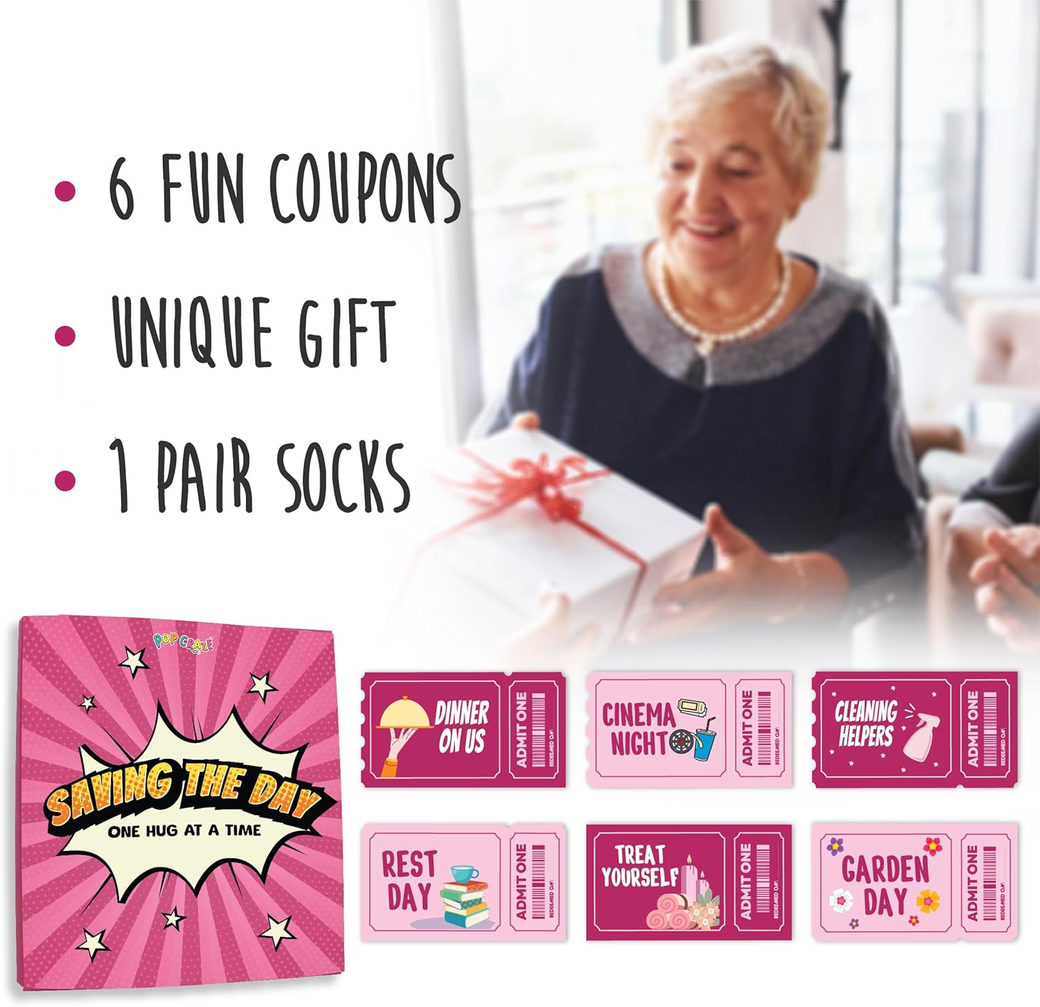 Grandma Socks Women Crew - Granny Socks Funny Saying - Best Stocking Stuffers for Grandmothers. Best Nana Ever Novelty Sock Valentine Gift Idea – 1 Pair - Image 3