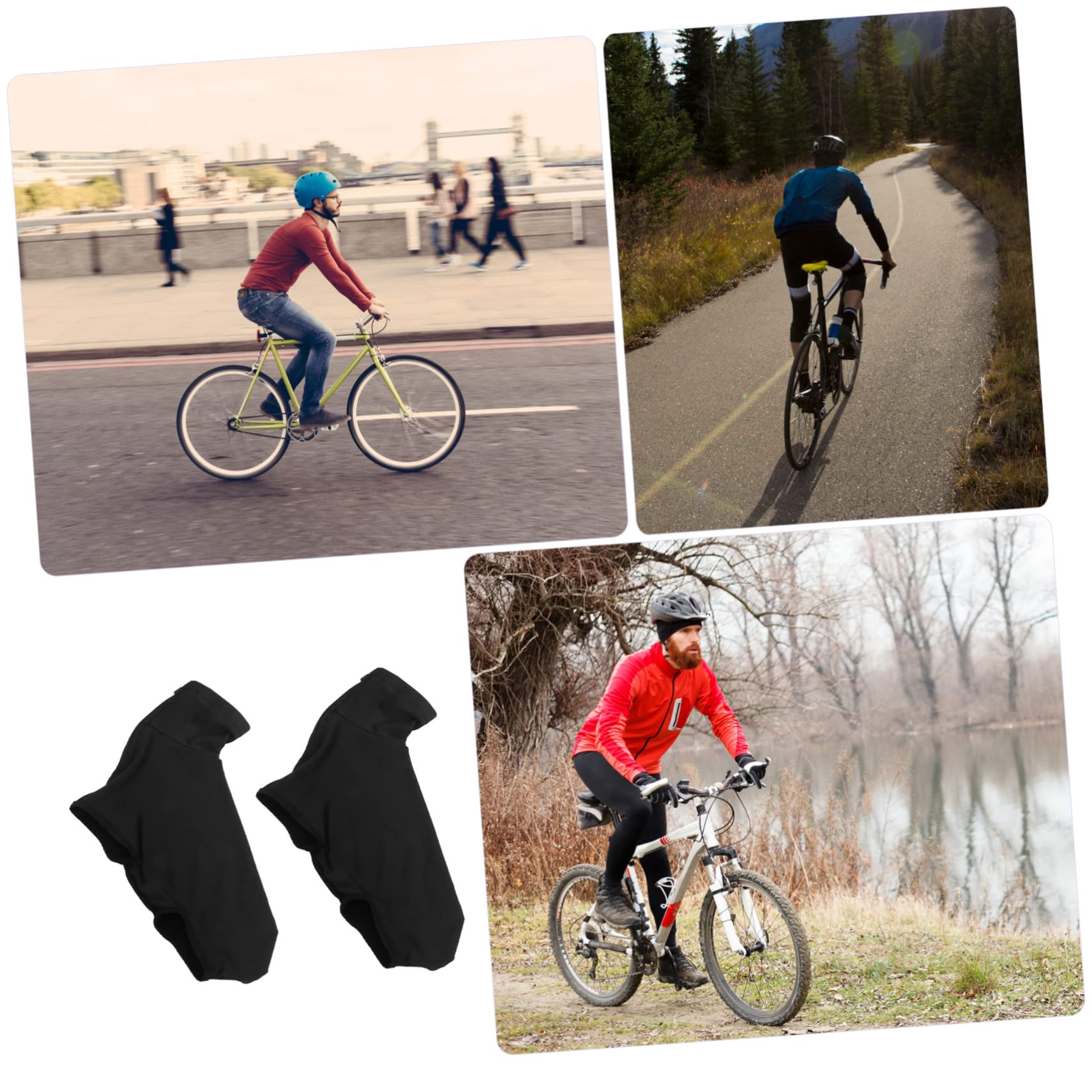 INOOMP 3 Piezas Cubierta del Zapato Chanclos Al Aire Libre Ciclismo Bicicleta Cubrezapatillas Ciclismo Cubierta Botas Lluvia Bike Hombres y Mujeres Juegos Invierno