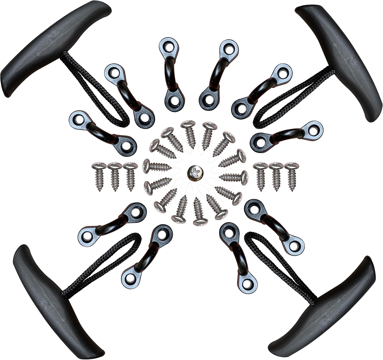 NVAAV 4 Pack Kayak Pull Handles (Self Tapping Screw Set