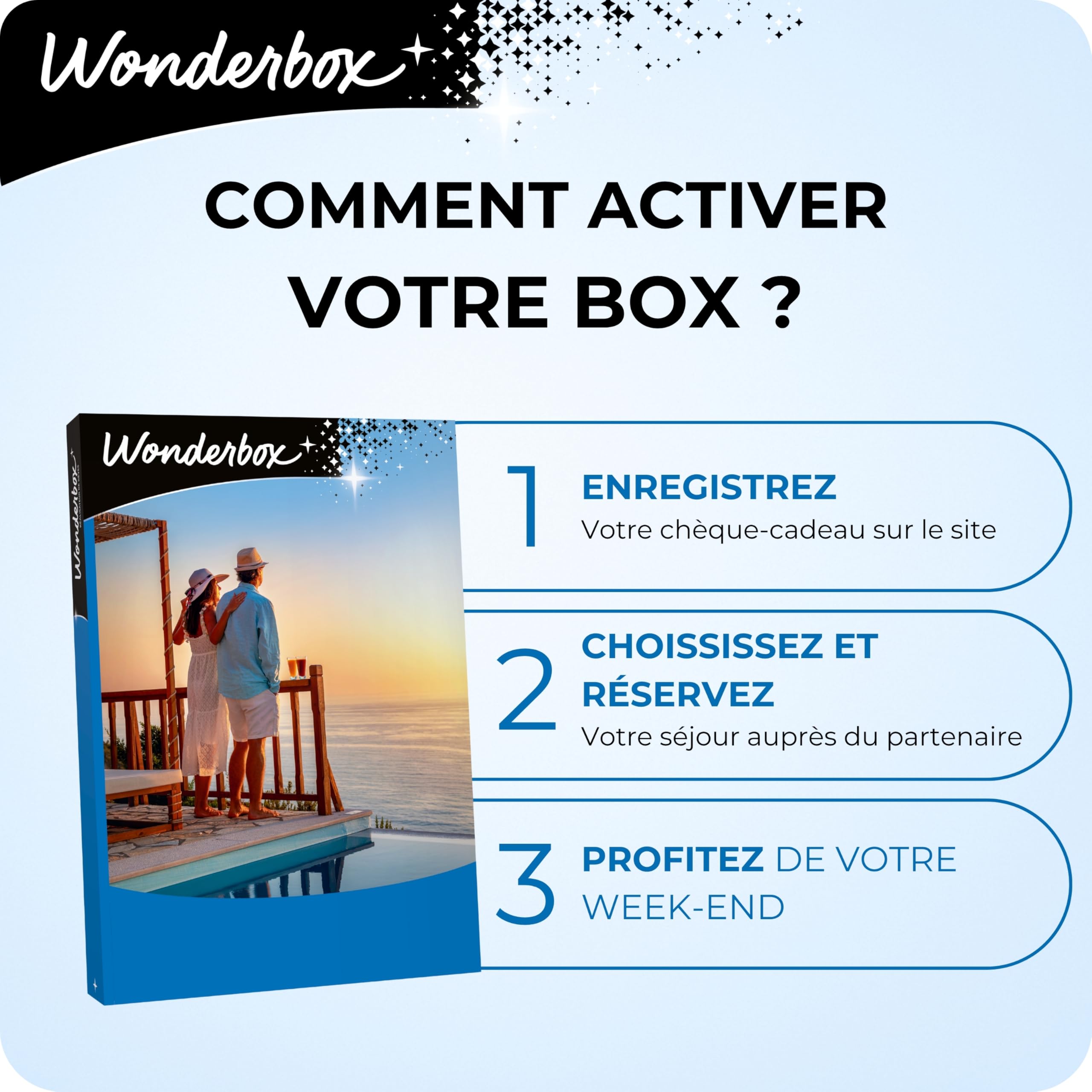 Wonderbox - 3 Jours Charme Et Délices - Coffret Cadeau - Idée Cadeau Séjours