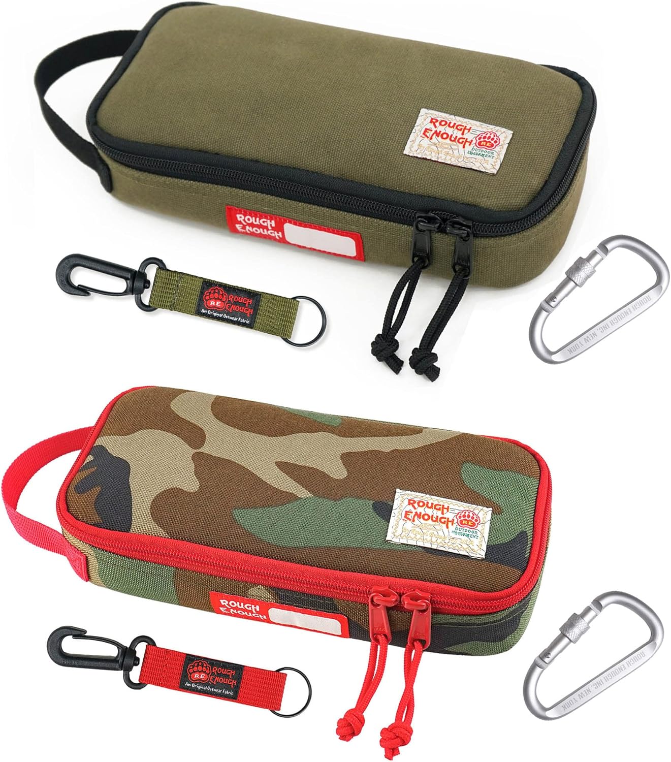 Rough Eough Small Canvas Tool Bag Camo Large Pencil Case
