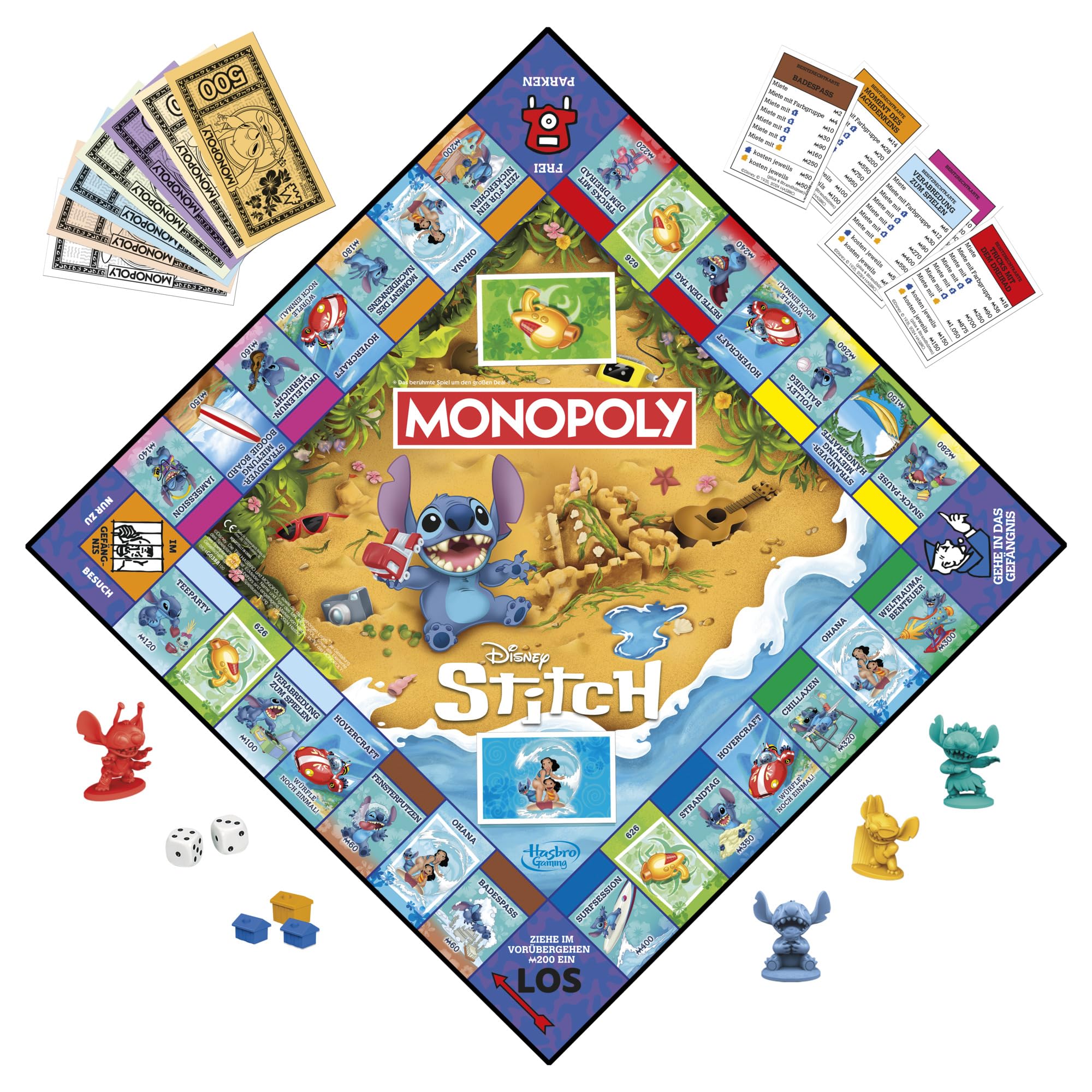 Monopoly Disney Stitch Edition gra planszowa - wersja niemiecka