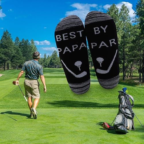 Miniatura 6 de LEVLO Calcetines de algodón para el Día del Padre para el Día del Padre, regalo de cumpleaños para el mejor papá