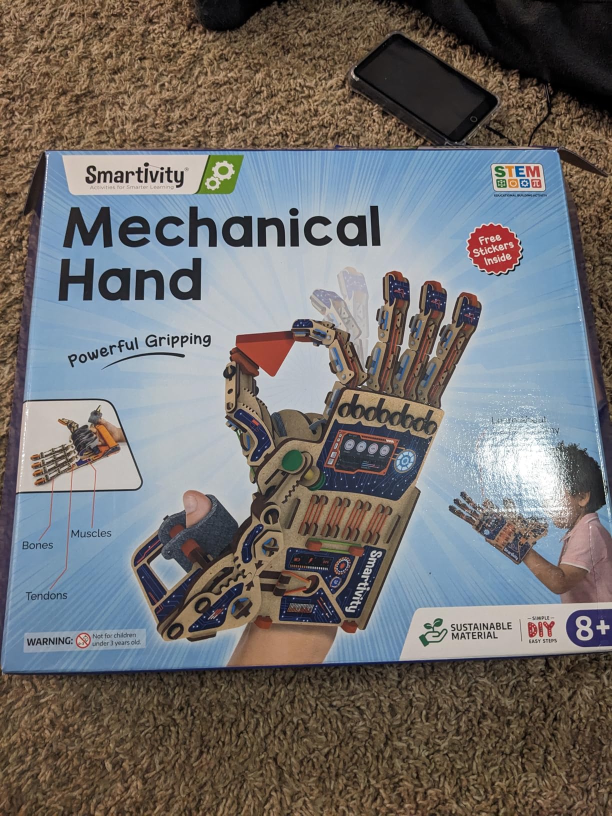 Smartivity Robotic Hand Completed Project