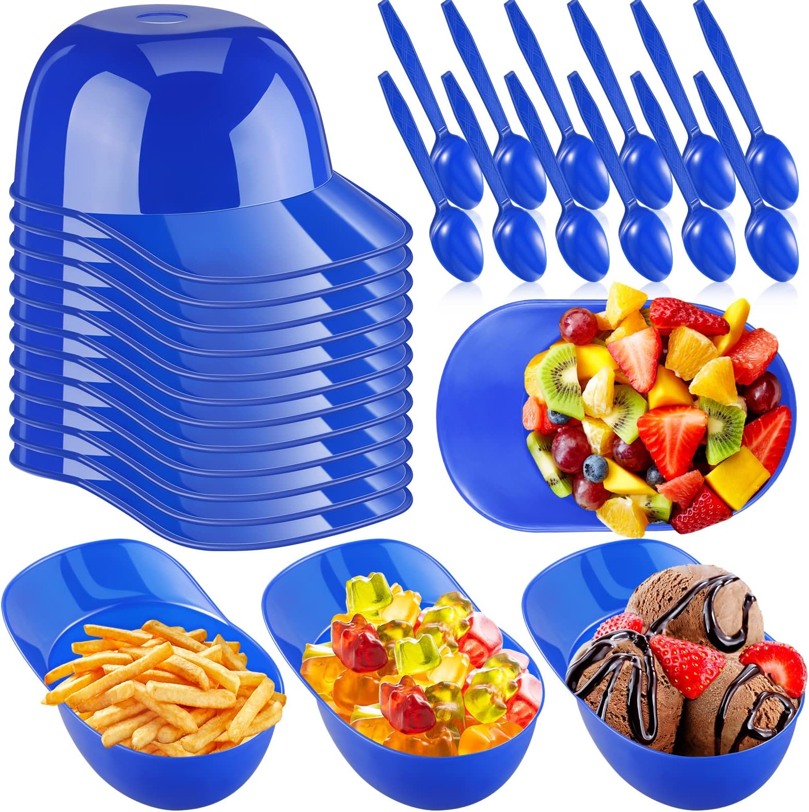 Szsrcywd 24 Pack Plastic Baseball Helmet Bowl,Mini Ice