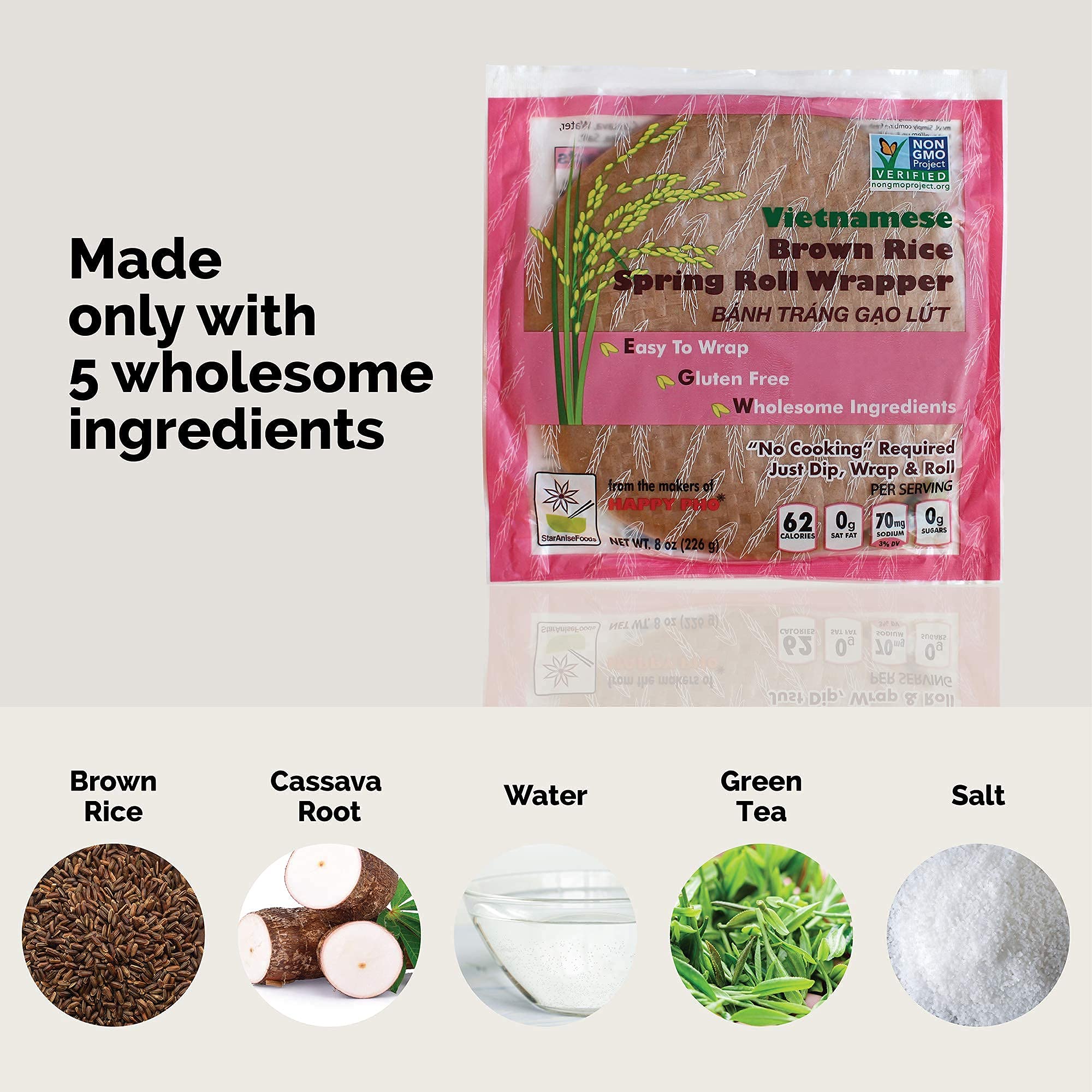 Star Anise Foods Rice Paper, Rice Spring Roll Wrappers, Gluten Free Egg