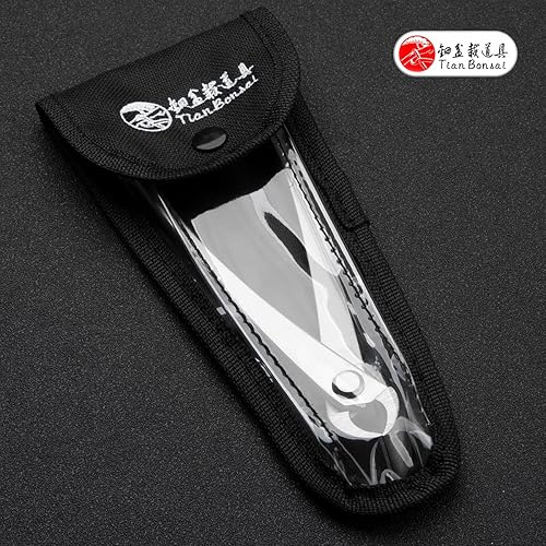 Miniatura 2 de Cortador de borde recto de bonsái cortador de rama de grado profesional Herramientas de bonsái de acero de aleación equipadas con bolsa de