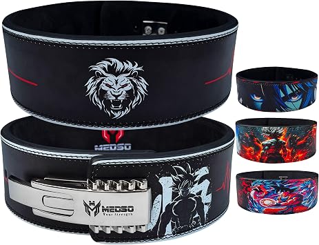 Weightlifting Belt with Ultra-Fast Locking Lever Buckle,10 MM for Powerlifting, Squat, Deadlifts, Weight Lifting,Bodybuilding,Lifting Support gym belt for Men Women
