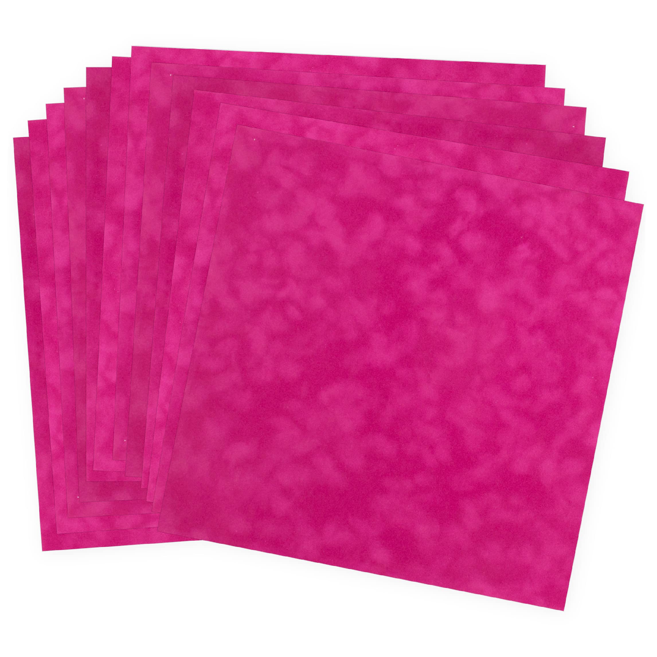S.E.I 12-Sheet Velvet Paper, 12 by 12-Inch, Raspberry