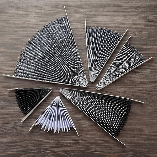 Miniatura 6 de ONUPGO Juego de 12 abanicos de papel, decoración de fiesta, decoración mexicana, para boda, cumpleaños, compromiso, despedida de soltera, baby